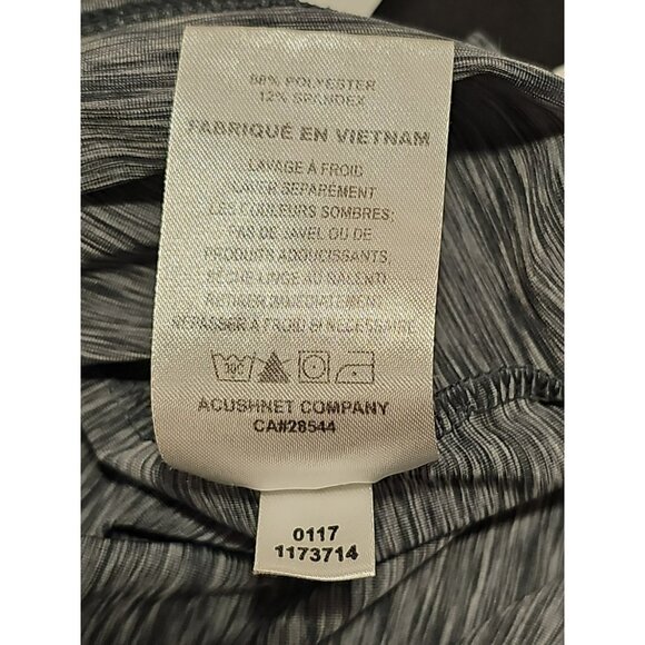 Footjoy FJ Shirt Men's Large Grey Pink Stripe Golf Performance Stretch Athletic - Picture 6 of 9